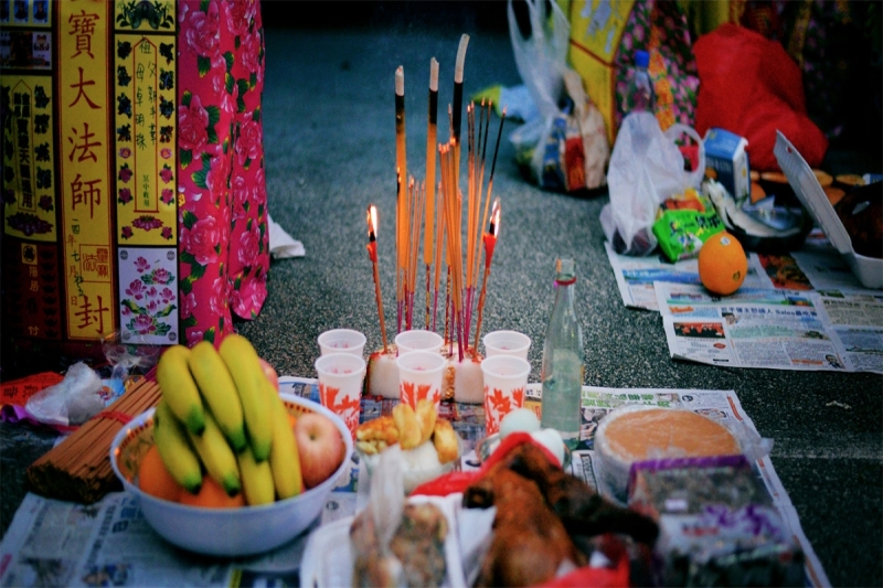 Hungry Ghost Festival Poster in Cambodia